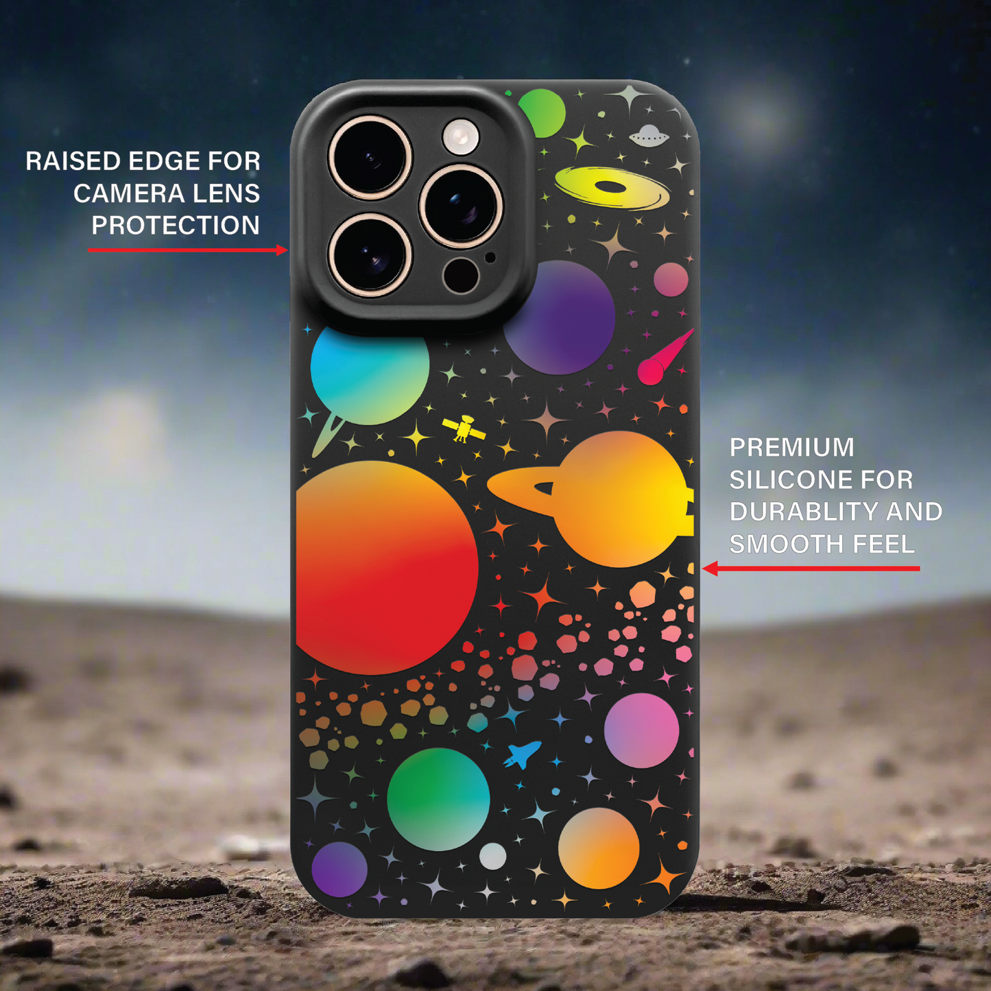 solar system space phone case